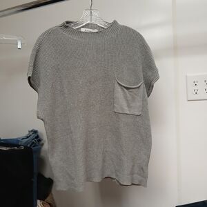 Anrabess Gray Sweater With Pocket